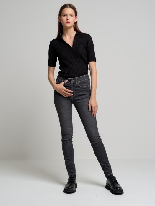 Dámske denimové nohavice MELINDA HIGH WAIST 897